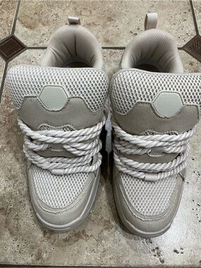 MENS ZARA SNEAKERS SIZE 43 BEIGE